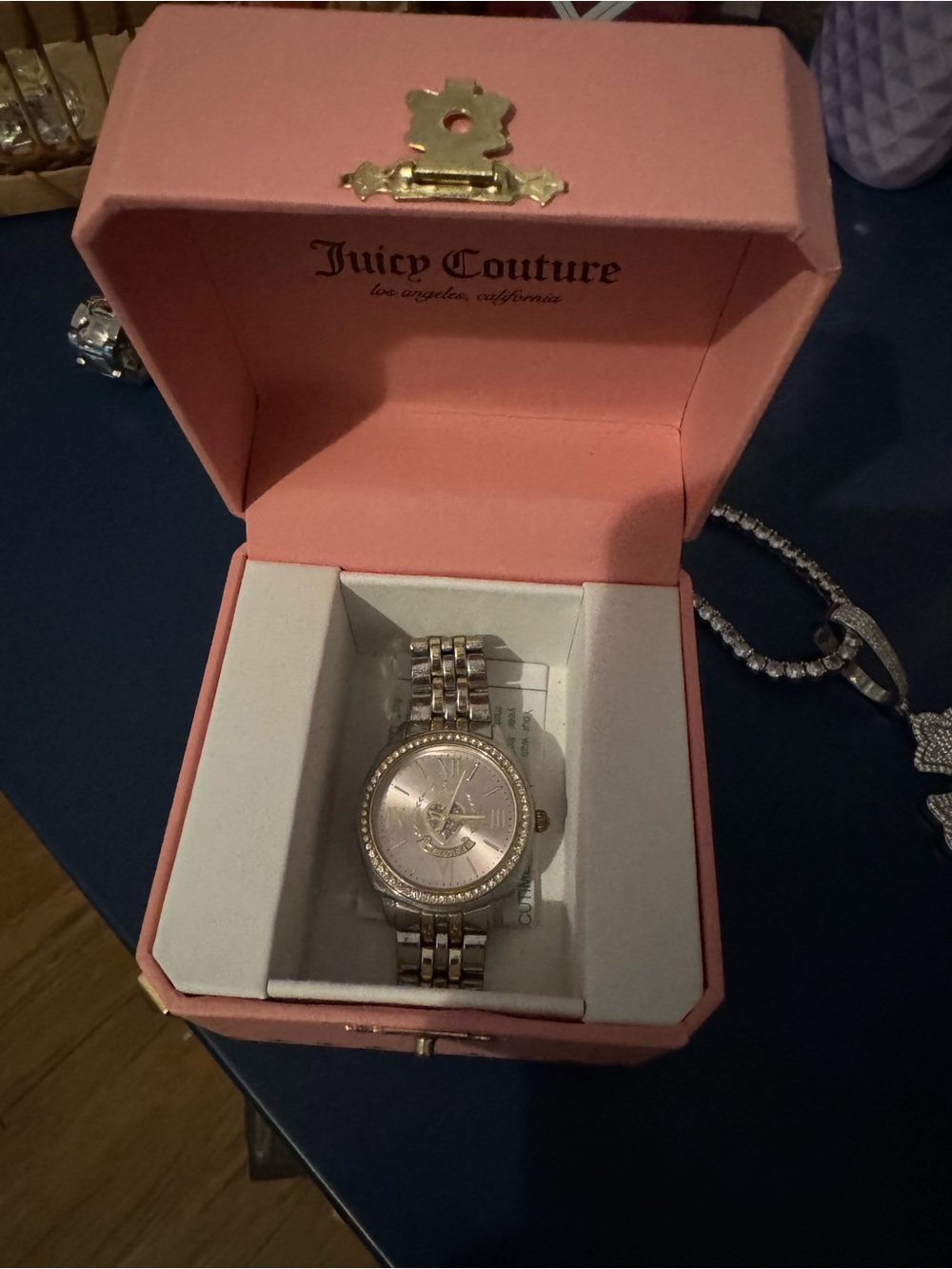 Juicy Couture Two-Tone Silver and Gold Crystal Accent Women’s Watch